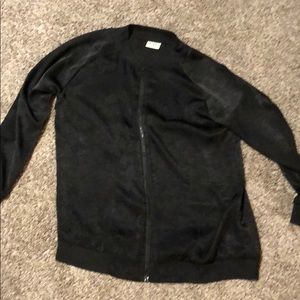 Black bomber jacket